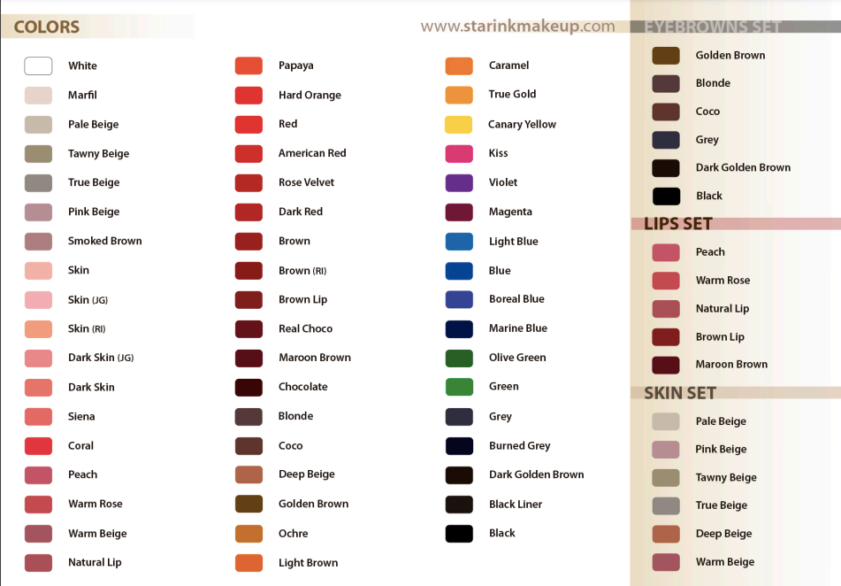 SMOKED BROWN - StarInk Make Up color 15ml